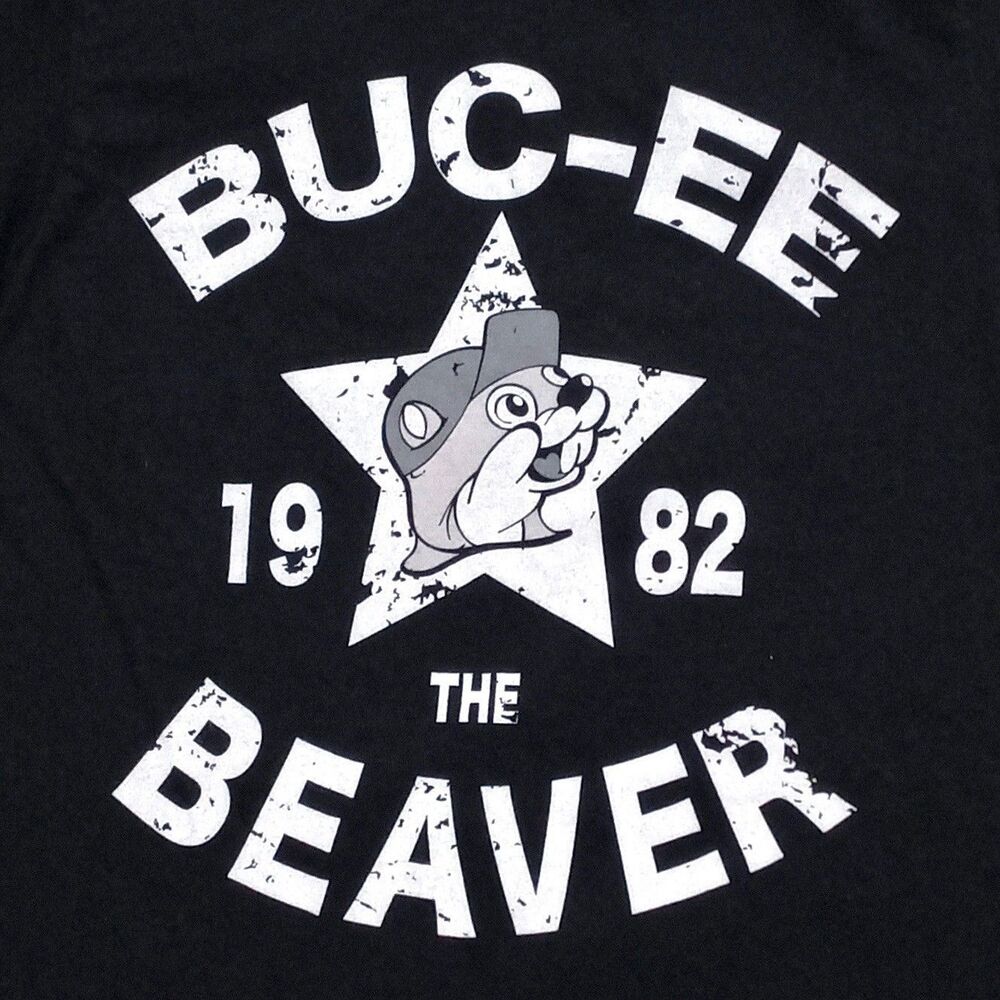 Buc-ee's the Beaver T-Shirt Adult Size Small Black Graphic Short Sleeve Tee - Picture 2 of 6